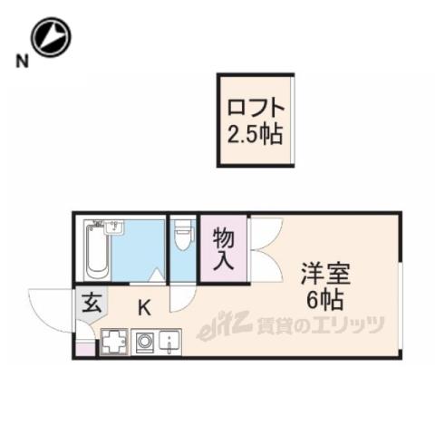 フェリス小泉(1K/1階)の間取り写真