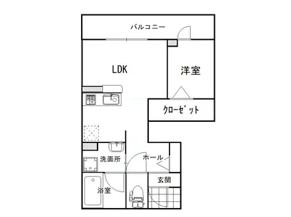 セリシエール陣内(1LDK/1階)の間取り写真