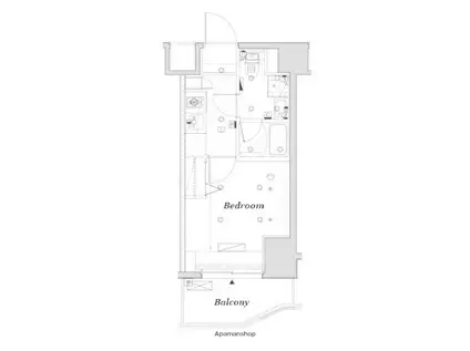 SYFORME KANNAIII(1K/8階)の間取り写真