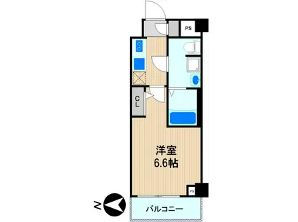 クレヴィスタ横浜矢向(1K/6階)の間取り写真