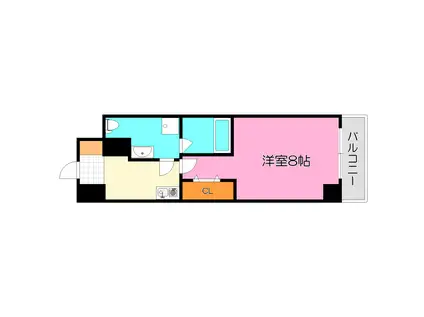 プラディオ徳庵セレニテ(1K/5階)の間取り写真