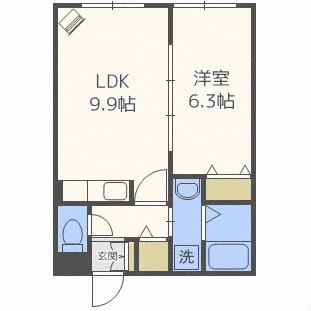 LA SAPIENZA(1LDK/4階)の間取り写真