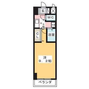 A・CITY三河安城東町(1K/4階)の間取り写真