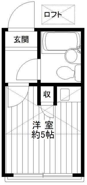 ライフピアエメラルド(ワンルーム/2階)の間取り写真