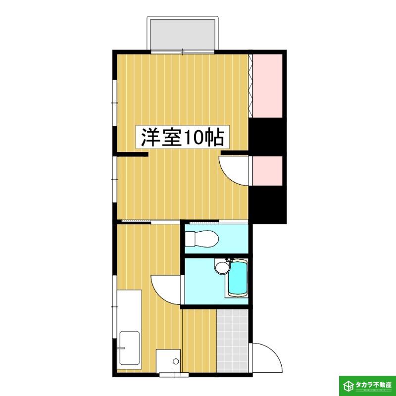 プロスパー小中島(1K/3階)の間取り写真