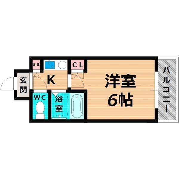 オズレジデンス関目(1K/10階)の間取り写真