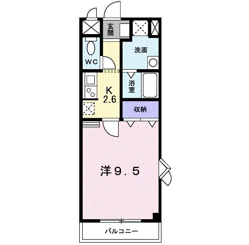 田井戸ハウス(1K/2階)の間取り写真