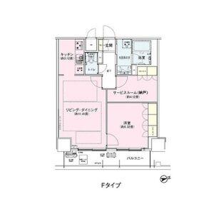 アンビエンテ駒込(1SLDK/7階)の間取り写真