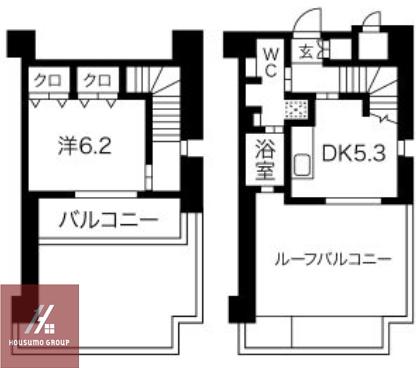 アーバンコートカサンドラX(1DK/8階)の間取り写真