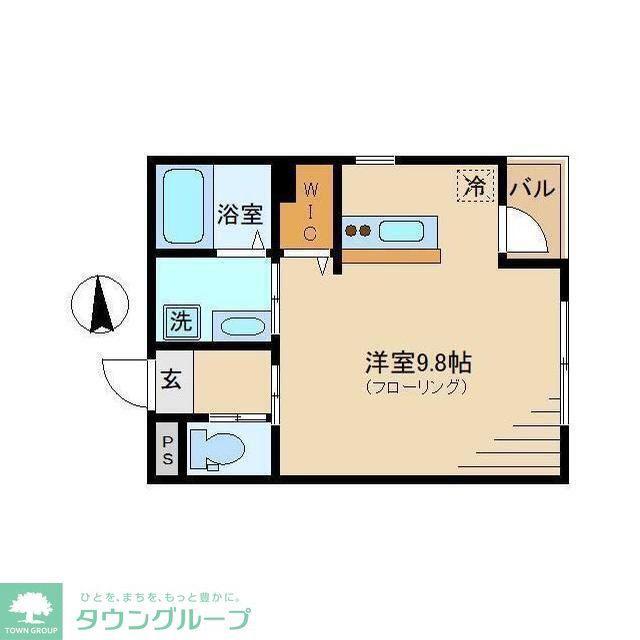 ミラージュ中野(ワンルーム/2階)の間取り写真