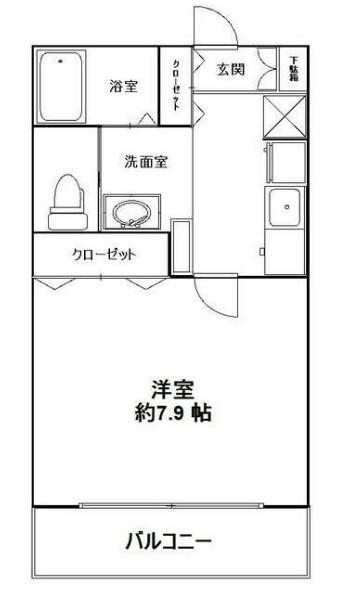 キャメル八潮VI(1K/3階)の間取り写真