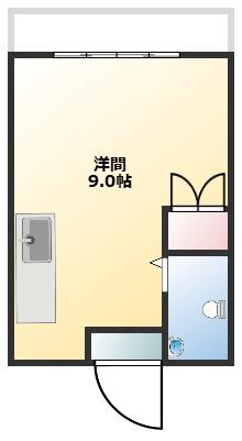 シマシレジデンス(ワンルーム/3階)の間取り写真