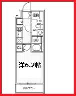 オルタナお花茶屋(1K/3階)の間取り写真