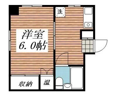 レジデンス中野(1K/2階)の間取り写真