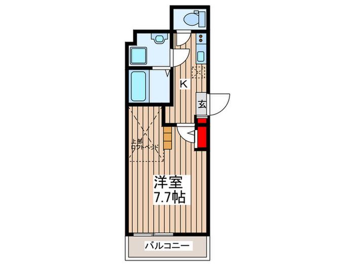 BESTSTAGE鶴瀬VI(1K/3階)の間取り写真