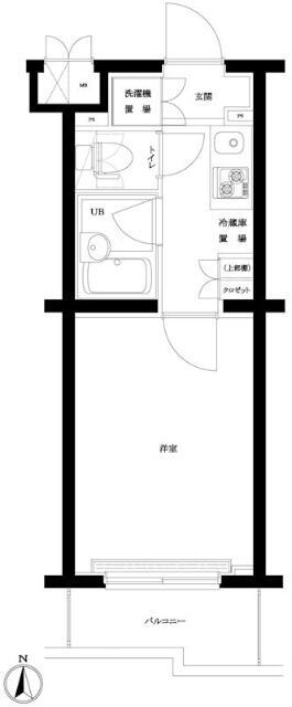 ルーブル蒲田本町(1K/3階)の間取り写真