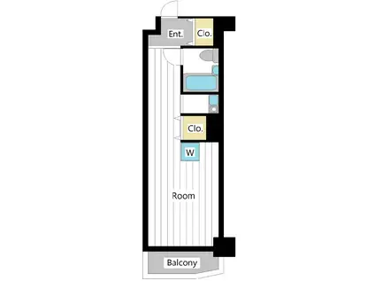 ライオンズマンション川崎多摩川(ワンルーム/1階)の間取り写真