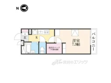 レオパレスサウスリー(1K/3階)の間取り写真