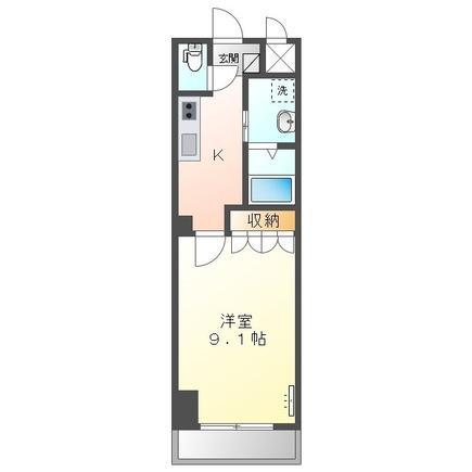 SKY-MANSION スカイマンション(1K/4階)の間取り写真