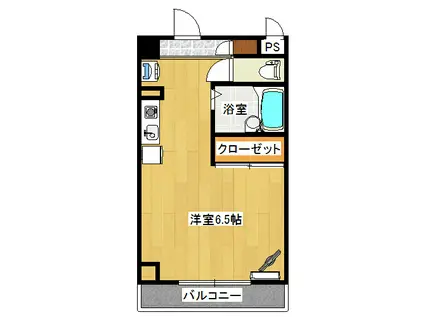 グッドビレッジ備岡(ワンルーム/6階)の間取り写真