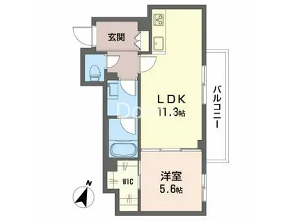 サニーコート(1LDK/3階)の間取り写真