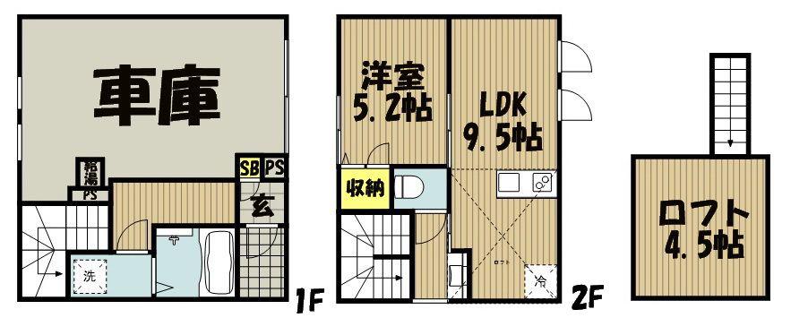 ベッロ スクーデリア(1LDK/2階)の間取り写真