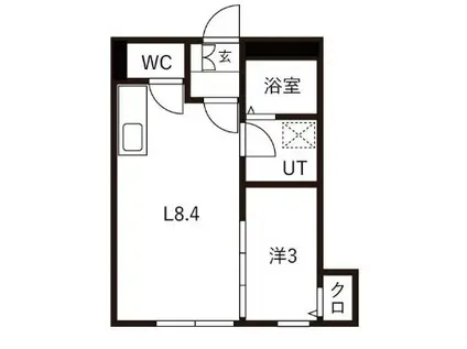 彡GRAND MAZISON K(1LDK/1階)の間取り写真