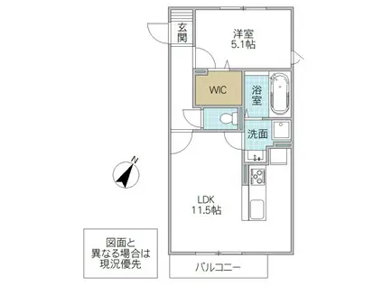 三の丸キャッスル A(1LDK/2階)の間取り写真