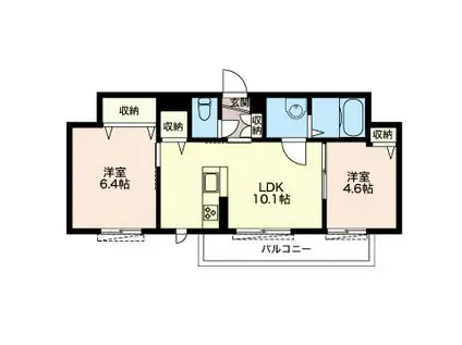 ボア ヴィスタ(2LDK/3階)の間取り写真