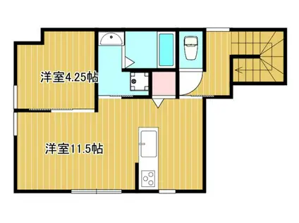 エクラン(1LDK/2階)の間取り写真