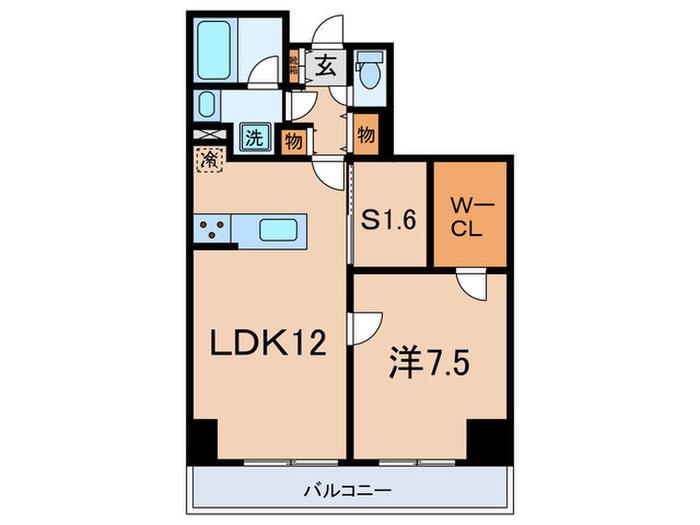 レジディア文京音羽(1SLDK/8階)の間取り写真