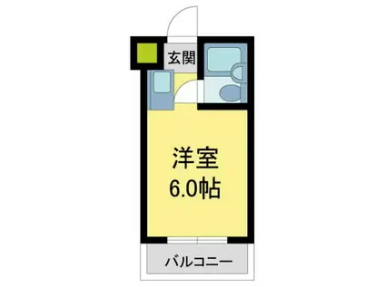 ダイドーメゾン西宮北口IV(ワンルーム/3階)の間取り写真