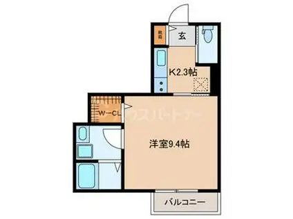 MS ウェルビーハウス(1K/2階)の間取り写真