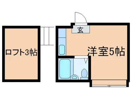 アーバンテラスひばりヶ丘(ワンルーム/2階)の間取り写真