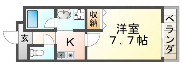 寿OMパレス(1K/1階)の間取り写真