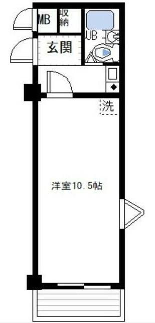 伊勢佐木町ダイカンプラザシティ(1K/6階)の間取り写真