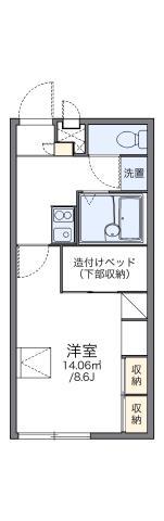 レオパレスBEATA MONS(1K/2階)の間取り写真