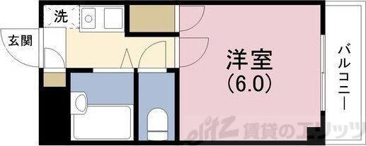 MTハイム(1K/2階)の間取り写真