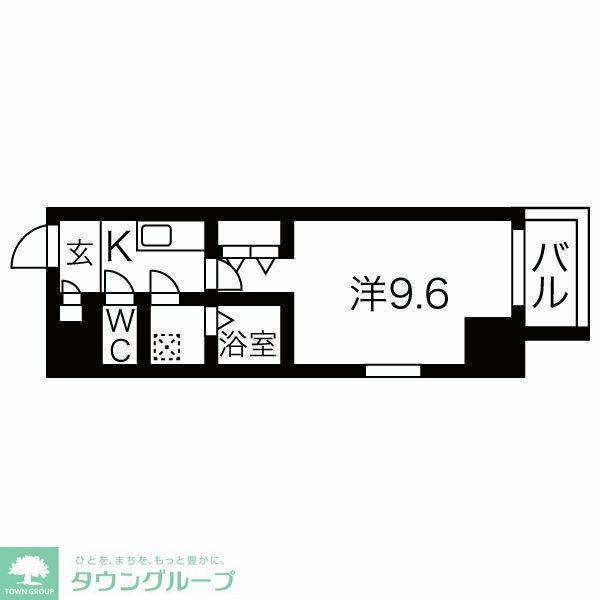 メイクス上前津II(1K/7階)の間取り写真