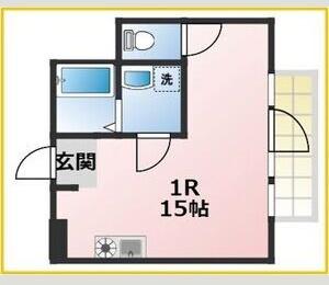 LUMINA 広路(ワンルーム/4階)の間取り写真