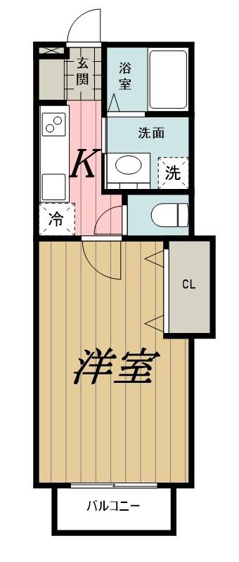 コンフォート・ノブト(1K/1階)の間取り写真