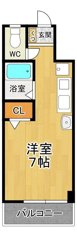 めぞんJT(1K/3階)の間取り写真