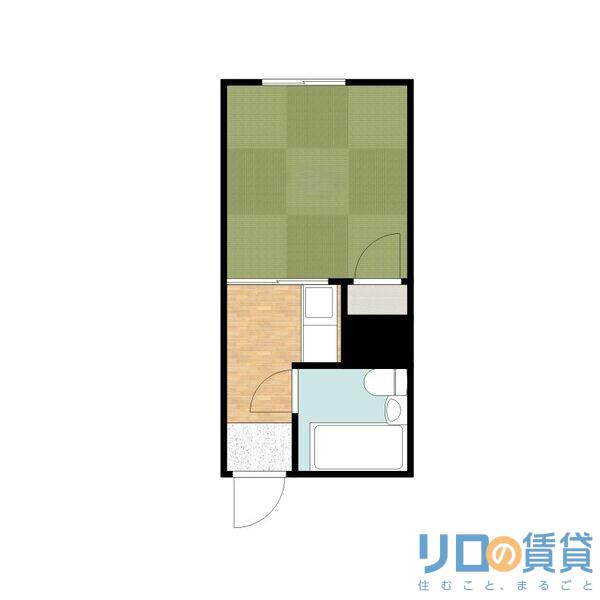 ストロング第3新大阪(ワンルーム/1階)の間取り写真