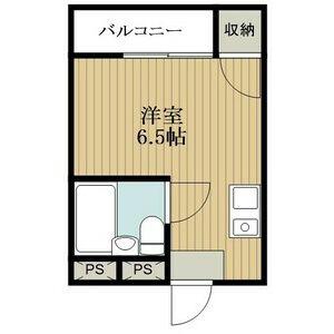 ユニバーサル島田(ワンルーム/1階)の間取り写真
