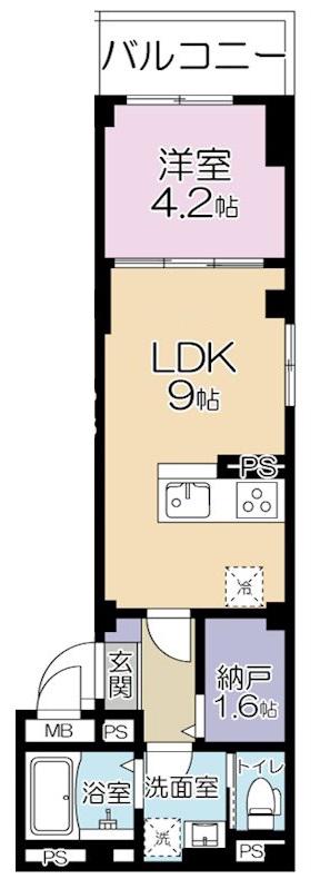 MAISON FUTABA(1SLDK/3階)の間取り写真