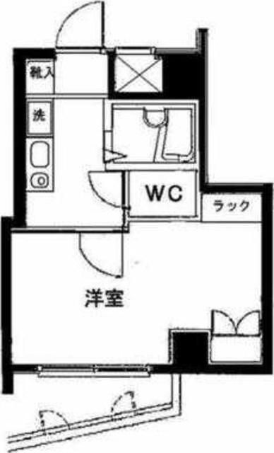 ロイヤルパレス高円寺(1K/4階)の間取り写真