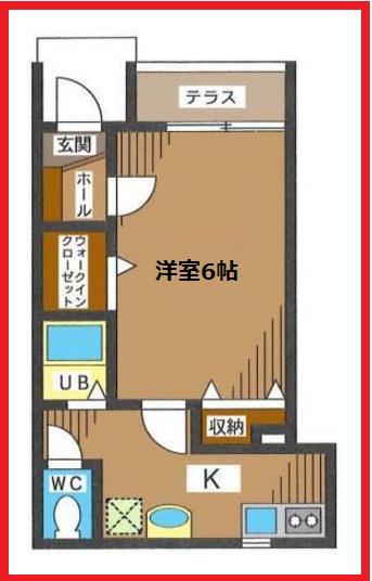 パル タカサゴ(1K/1階)の間取り写真