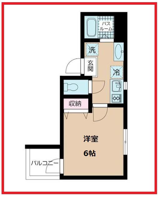 エヌエスゲート西新井(1K/3階)の間取り写真