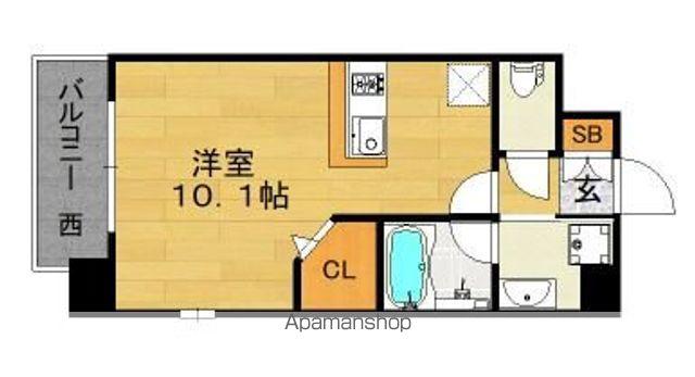 LAFASEESPERANSA大濠(1K/6階)の間取り写真