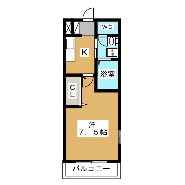 サニ-プレイス(1K/1階)の間取り写真
